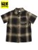 画像1: 【KIDS】CALTOP KIDS FL PLAID S/S SHIRT BROWN/KHAKI (1)