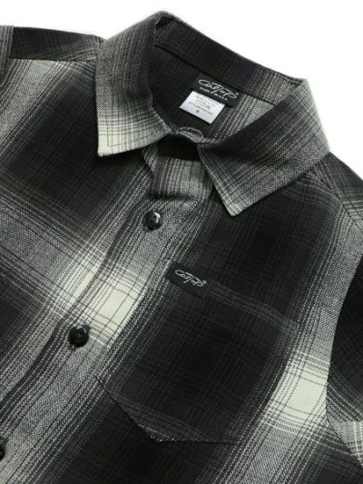 画像3: 【KIDS】CALTOP KIDS FL PLAID S/S SHIRT BLACK/IVORY