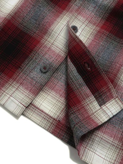 画像4: 【KIDS】CALTOP KIDS FL PLAID S/S SHIRT RED/WHITE