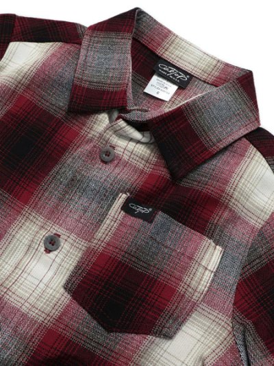 画像3: 【KIDS】CALTOP KIDS FL PLAID S/S SHIRT RED/WHITE