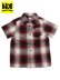 画像1: 【KIDS】CALTOP KIDS FL PLAID S/S SHIRT RED/WHITE (1)