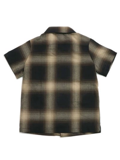 画像2: 【KIDS】CALTOP KIDS FL PLAID S/S SHIRT BROWN/KHAKI