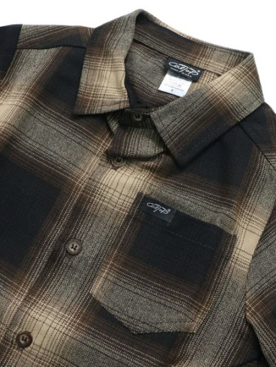 画像3: 【KIDS】CALTOP KIDS FL PLAID S/S SHIRT BROWN/KHAKI