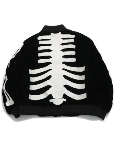 画像2: 【送料無料】VANSON VELOURS JACKET BLACK/WHITE