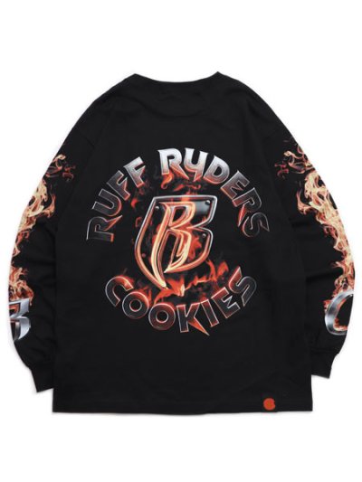 画像1: COOKIES CLOTHING RUFF RYDERS FLAME LS TEE