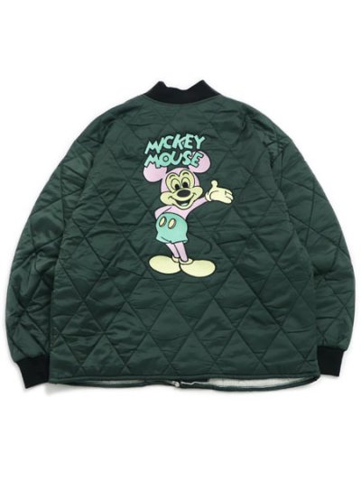 画像1: 【送料無料】HUF MICKEY QUILTED WORK JACKET FOREST GREEN