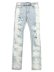 画像1: 【送料無料】mnml X409 RHINESTONE SKINNY DENIM BLUE (1)