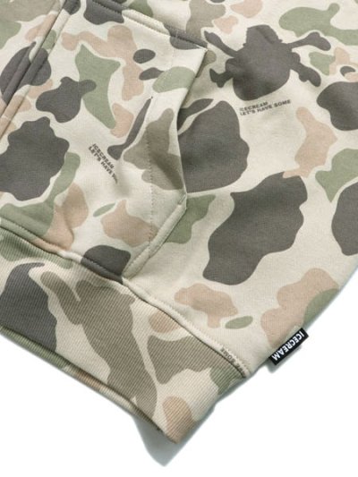 画像5: 【送料無料】ICECREAM DUCK ZIP FRONT HOODIE CAMO