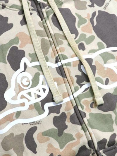 画像3: 【送料無料】ICECREAM DUCK ZIP FRONT HOODIE CAMO