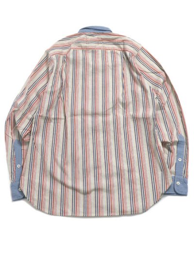 画像2: 【MEGA SALE】LEFT FIELD STRIPE BD SHIRTS