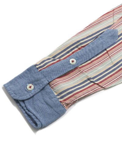 画像5: 【MEGA SALE】LEFT FIELD STRIPE BD SHIRTS