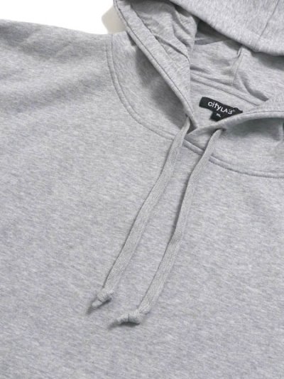画像3: 【MEGA SALE】CITY LAB PULLOVER FLEECE HOODIE-HEATHER GREY