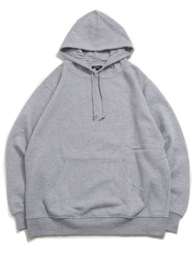 画像1: 【MEGA SALE】CITY LAB PULLOVER FLEECE HOODIE-HEATHER GREY