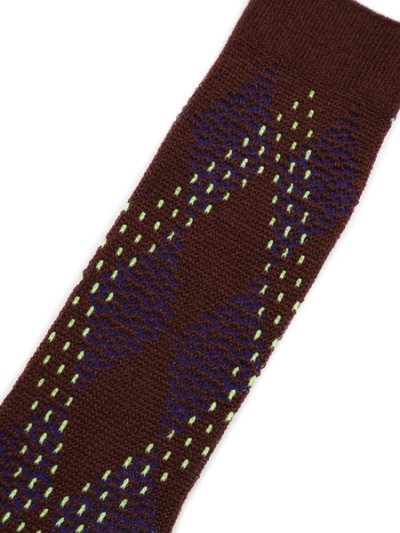 画像3: WHIMSY SOCKS BIG ARGYLE SOCKS BROWN