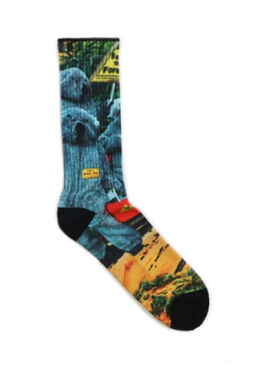 画像2: WHIMSY SOCKS PRINTED COLLAGE SOCKS MULTI