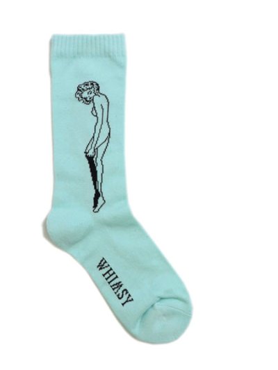 画像2: WHIMSY SOCKS CATHIE SOCKS LIGHT BLUE