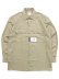画像1: DICKIES L/S WORK SHIRT-MILITARY KHAKI (1)