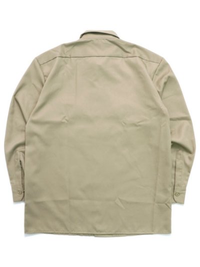 画像2: DICKIES L/S WORK SHIRT-MILITARY KHAKI