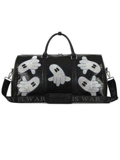 画像1: 【送料無料】WNTD APPAREL ALLIGATOR GHOST GEM DUFFLE BAG BLK MAMBA
