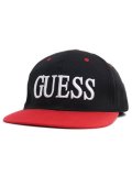 【MEGA SALE】GUESS LOGO CAP-BLK/RED