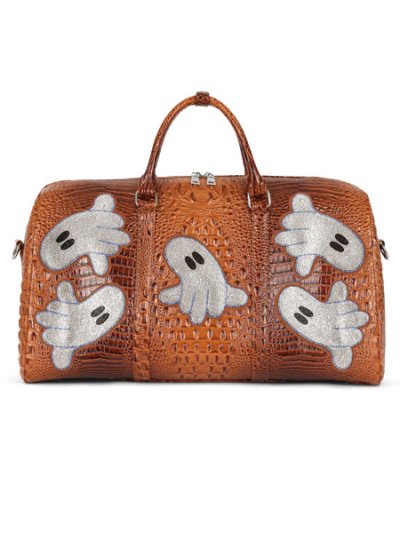 画像2: 【送料無料】WNTD APPAREL ALLIGATOR GHOST GEM DUFFLE BAG CHOC GATOR