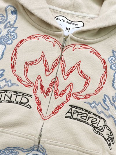 画像3: 【送料無料】WNTD APPAREL BLU BOY SKETCH ZIP HOODIE