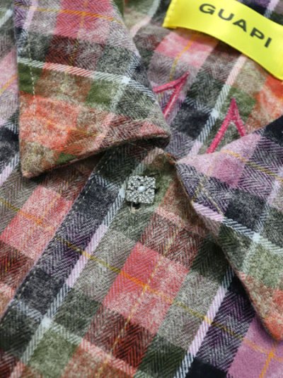 画像6: 【送料無料】GUAPI BLUSH PINK RHINESTONE FLANNEL JACKET