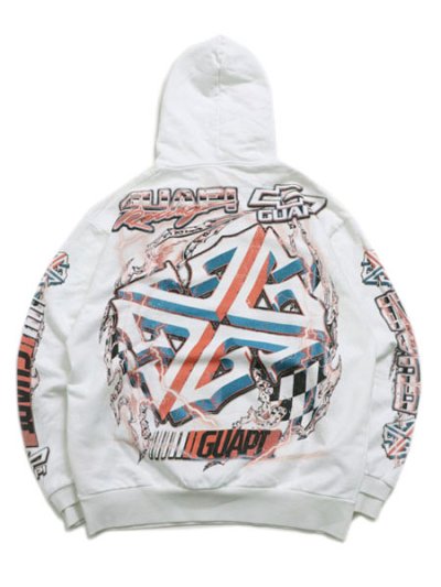 画像2: 【送料無料】GUAPI WHITE NITRO DRIFT HOODIE V1