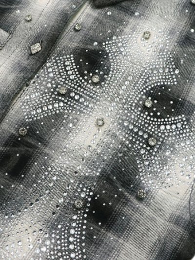 画像4: 【送料無料】GUAPI WMNS CLOUD GREY CROPPED FLANNEL JACKET