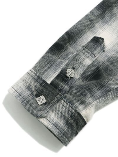 画像10: 【送料無料】GUAPI WMNS CLOUD GREY CROPPED FLANNEL JACKET