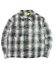 画像1: 【送料無料】GUAPI CLOUD GREY CROSS FLANNEL JACKET (1)