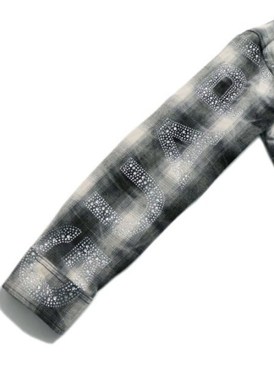 画像9: 【送料無料】GUAPI CLOUD GREY CROSS FLANNEL JACKET