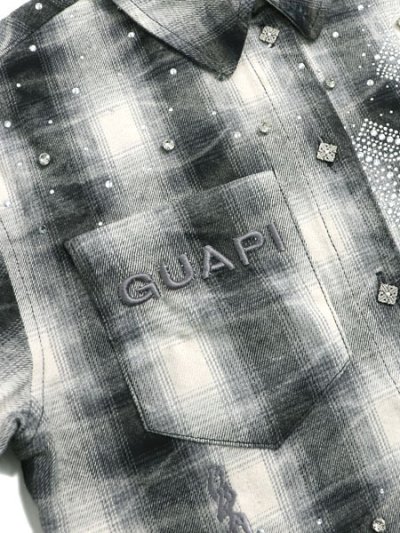 画像3: 【送料無料】GUAPI WMNS CLOUD GREY CROPPED FLANNEL JACKET
