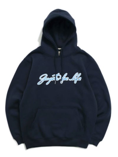 画像1: 【送料無料】WEST WEAR GFL EMBROIDERY LOGO HOODIE NAVY