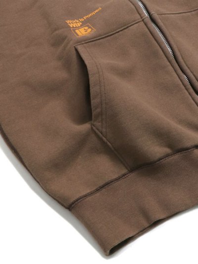 画像4: 【送料無料】INTERBREED WIP FADED ZIP HOODIE FADE BROWN