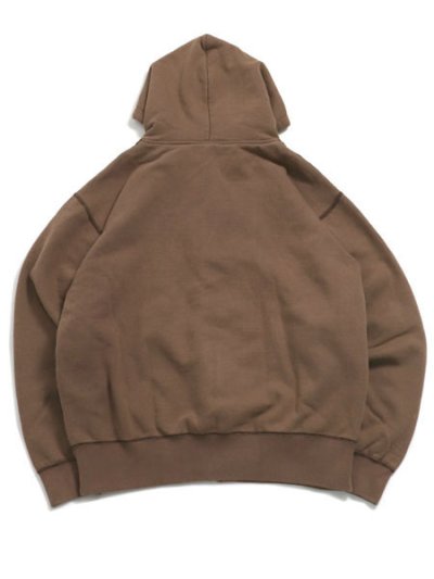 画像2: 【送料無料】INTERBREED WIP FADED ZIP HOODIE FADE BROWN
