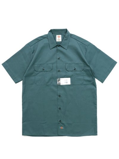 画像1: DICKIES S/S WORK SHIRT-LINCOLN GREEN