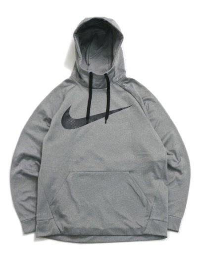 画像1: 【MEGA SALE】NIKE T-F THERMA PO HOODIE SWOOSH-CARBON HTR