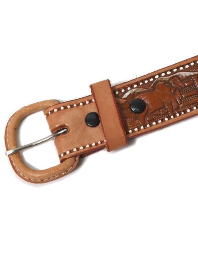 画像2: 【MEGA SALE】MEXICAN CRAFT BELT EMBOSS LEATHER