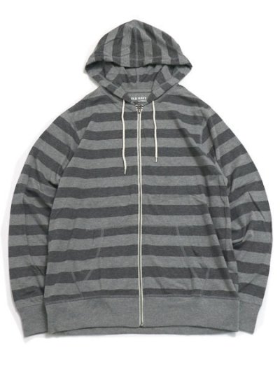 画像1: 【MEGA SALE】OLD NAVY STRIPE ZIP HOODY