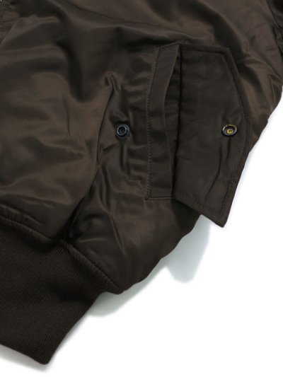 画像5: 【送料無料】ALPHA MA-1 FLIGHT JACKET ESPRESSO