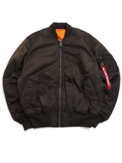 画像1: 【送料無料】ALPHA MA-1 FLIGHT JACKET ESPRESSO