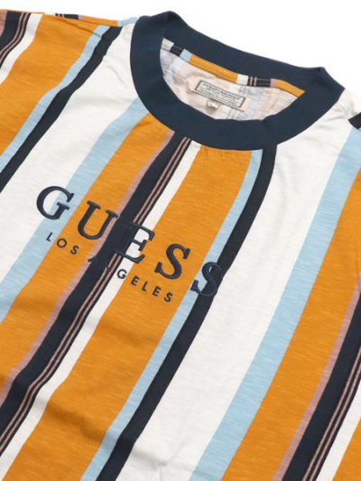 画像3: 【MEGA SALE】GUESS OVERSIZED SAYER STRIPED TEE