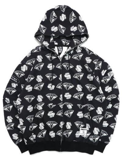 画像1: 【送料無料】MANASTASH BBC EMB LOGO ZIP HOODIE