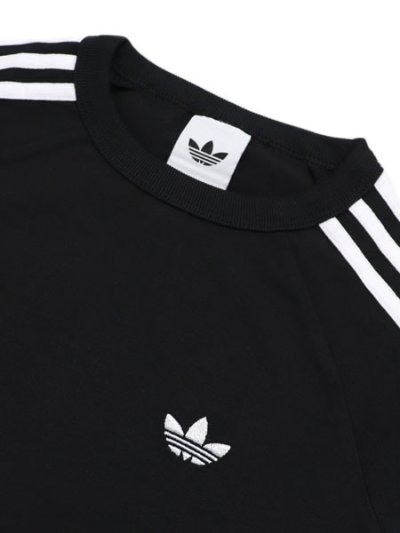 画像3: ADIDAS WMNS 3-STRIPES BABY TEE-BLACK/BLACK/WHITE