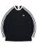 画像1: ADIDAS 3-STRIPES L/S TEE-BLACK (1)