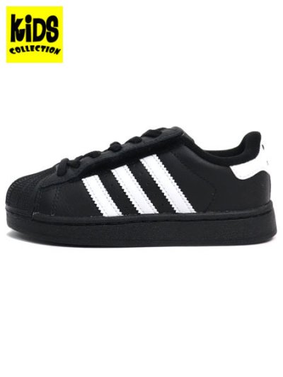 画像1: 【KIDS】ADIDAS SST II CF EL C CORE BLACK/CLOUD WHITE