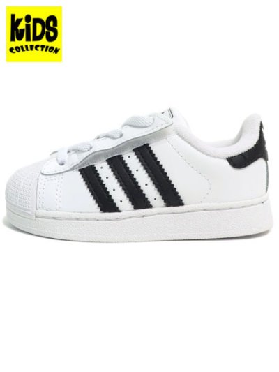 画像1: 【KIDS】ADIDAS SST II CF EL I CLOUD WHITE/CORE BLACK