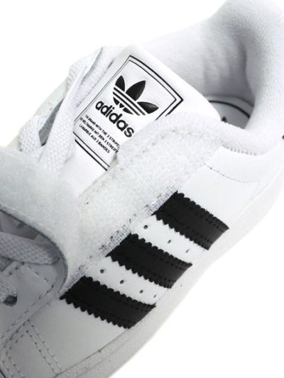 画像8: 【KIDS】ADIDAS SST II CF EL I CLOUD WHITE/CORE BLACK