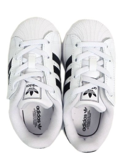 画像6: 【KIDS】ADIDAS SST II CF EL I CLOUD WHITE/CORE BLACK